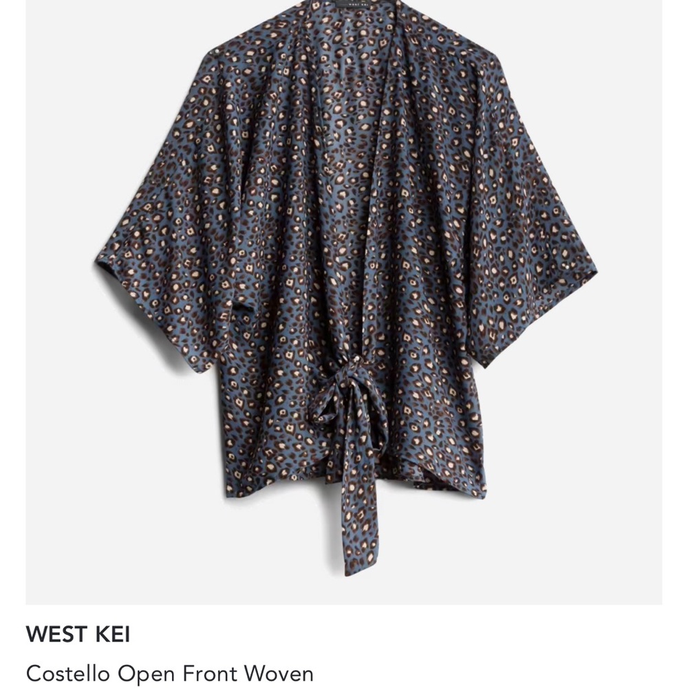 West Kei open front with tie women’s top